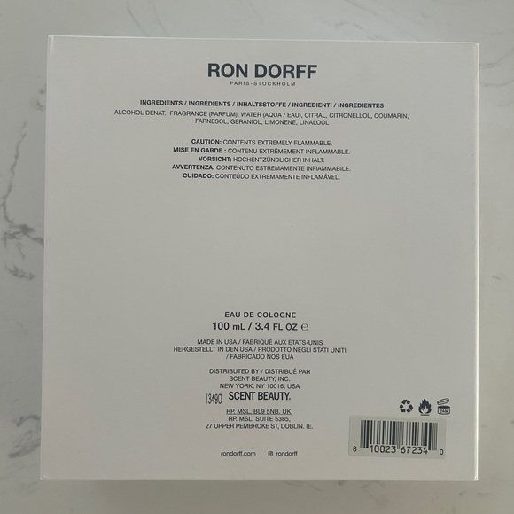 Ron Dorff Discipline His For Her Eau De Cologne, 3.4 Oz- NIB - Picture 10 of 11